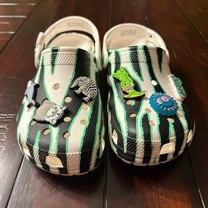 Like new limited Ron English collab Crocs with light up jibbitz